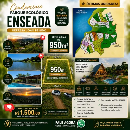 Oportunidade no condomínio Parque Ecológico Enseada
