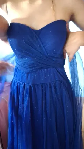 Vestido azul Royal formatura