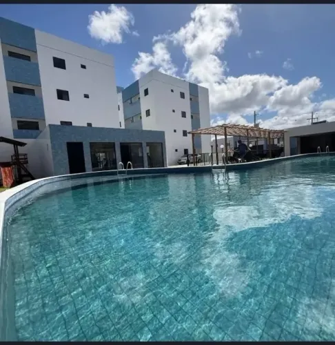 Gramame - Alugo apartamento novo com 2 quartos em condomínio fechado