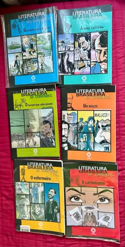 Coleção Literatura Brasileira em quadrinhos - 6 unidades.