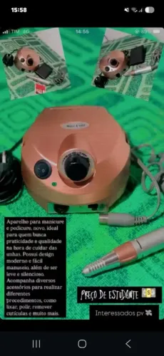 Motor e cabine Designer de unhas