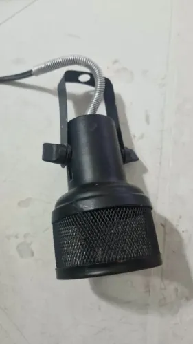 Lote de Spots Direcionáveis Estilo Industrial / Refletor de Teto (Preto)