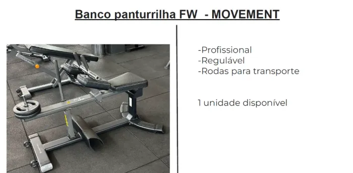 Banco panturrilha FW - MOVEMENT