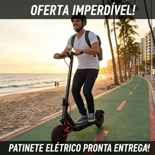 Entrego Hoje! Patinete Eletrico com Amortecedor novo na caixa. Aceito cartão ate 12x