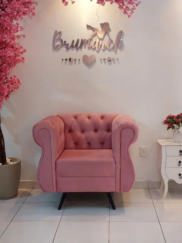 Poltrona de luxo Rosa