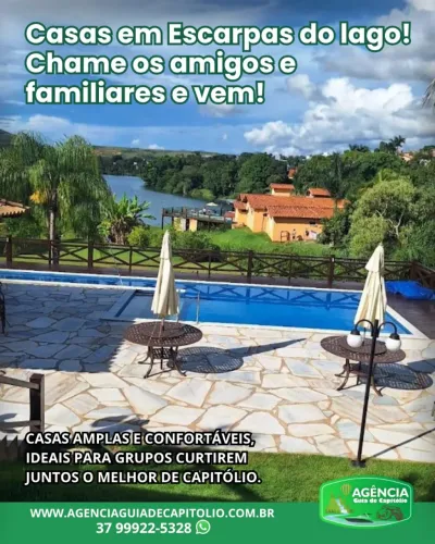Casa em Escarpas do Lago 8 suítess com ar condicionado