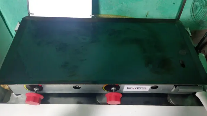Chapa de hambúrguer a gás
