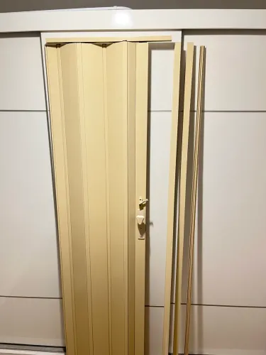 Porta Sanfonada Bege 210x60