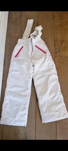 calça branca de esqui infantil Wed'ze 