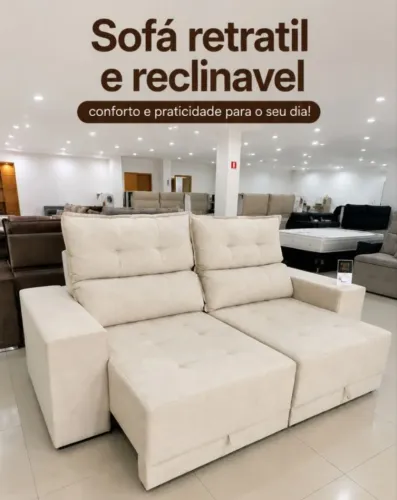 Comprei e Receba no Mesmo Dia,Sofá Retrátil e Reclinável!!