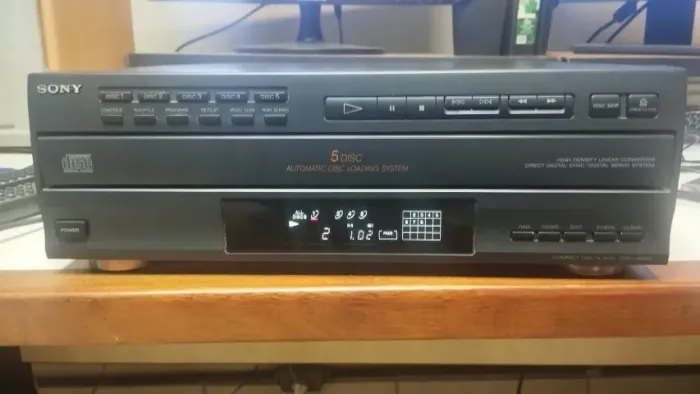 CD Player Sony CDP-C505M Carrossel 5 CDs - Excelente Estado!
