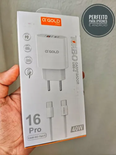 Carregador 40W - Tipo C - Pronta Entrega 
