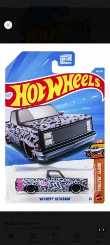 Hotwheels Chevy 83 Silverado Black Widow