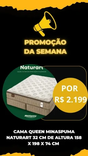 Cama  box  minaspuma naturart 158 x 74 cm
