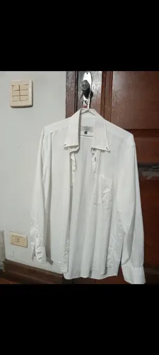 Camisa Social Harry's Classic Branca Listrada - Tamanho 42