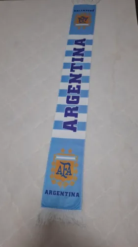 Argentina cachecol faixa flanelada