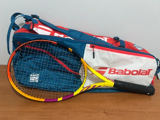 Raquete Babolat Pure Aero Rafa 2021 + Raqueteira Evo X6