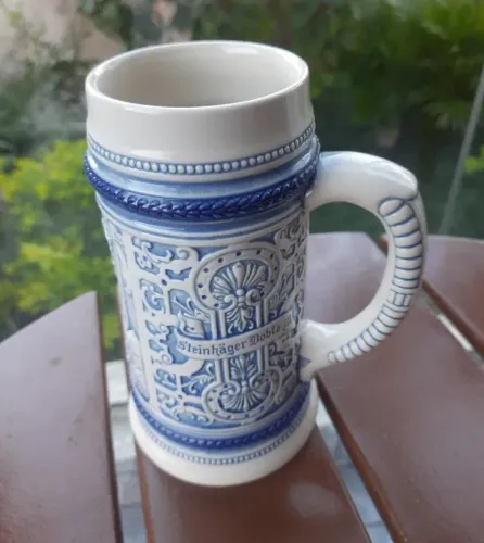 Caneca antiga em cerâmica européia louça antiga caneca para Chopp para coleção