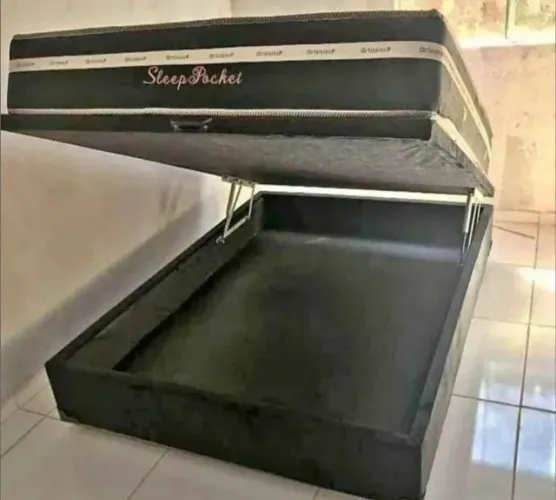Colchão Molas Ensacadas Casal Com Base Baú Sleep Novo Direto da Fabrica
