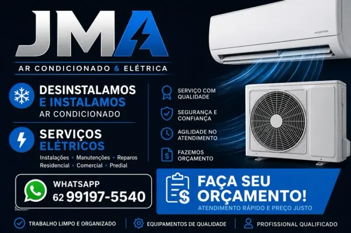 Ar condicionado, eletricista.