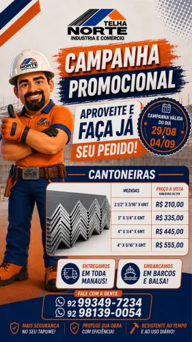 Cantoneira 6mt