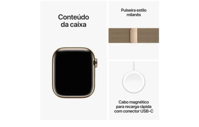 Apple Watch Series 9 Milanese Ouro 41mm