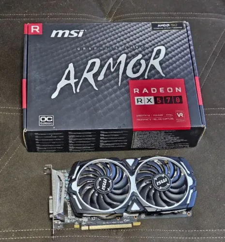 RX570 MSI 4GB GDDR5- 256-bit - DisplayPort x3 / HDMI / DL-DVI-