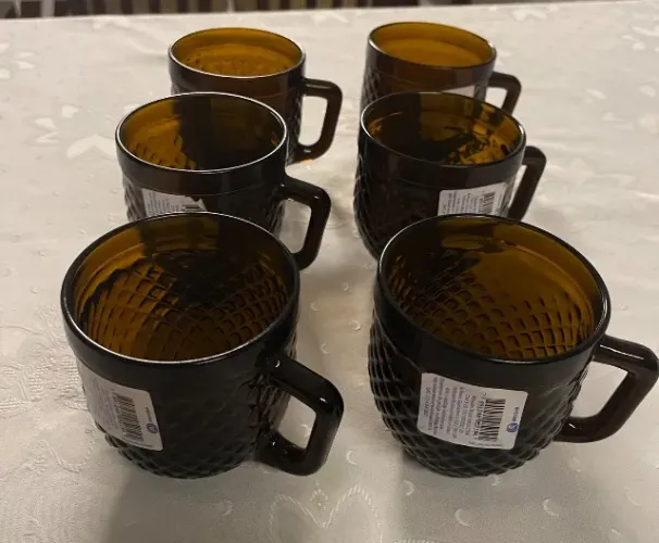 Xícaras vintage Wheaton Brasil novas 
