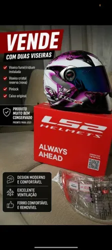 Capacete usado 2 vezes