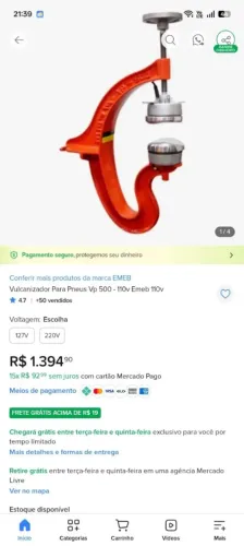 Vulcanizador para pneus VP500