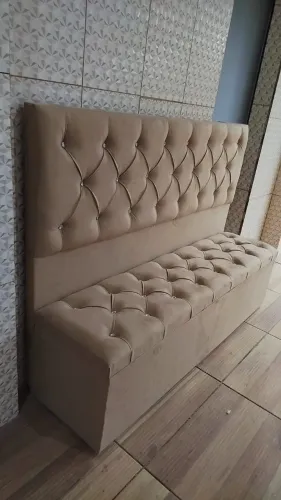 Kit Cabeceira Capitonê e Recamier Casal para Seu Quarto