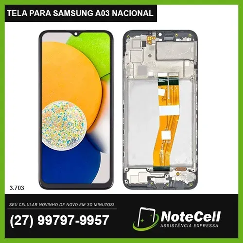 Tela / Display Samsung A03 SM-A0325 C/Aro - Instalação em 30 Minutinhos!