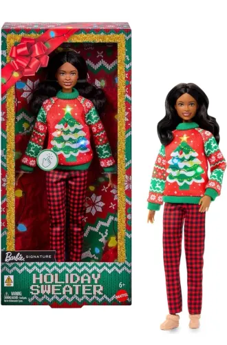 Barbie holiday negra (sob encomenda)
