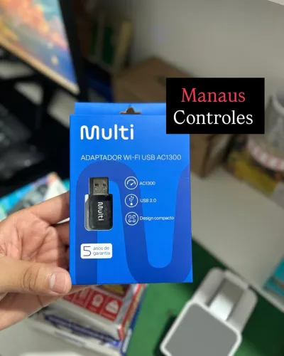 Adaptador Wifi 2G + 5G Multi AC1300F Versão USB 3.0 