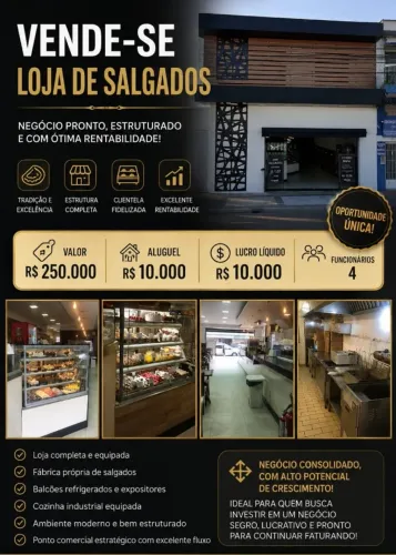 Vende-se Loja de Salgados em Pleno Funcionamento - Jardim Aricanduva