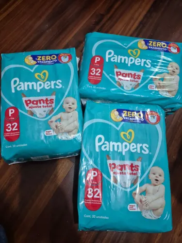 Pampers Pants Ajuste Total (Tamanho P ? 32 unidades)