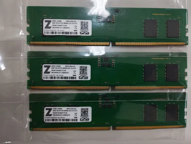 Memória DDR5 - PC - 8gb 5600 (3 Unidades)