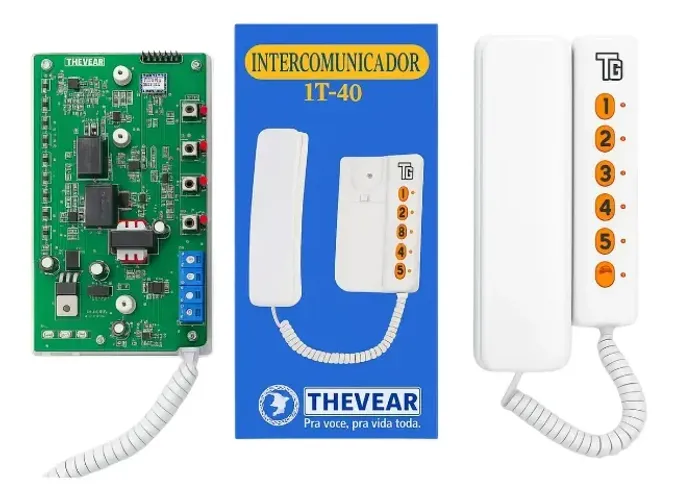 Interfone Para Elevador Gancho It-40 Cor Branco Branco Branco N/a