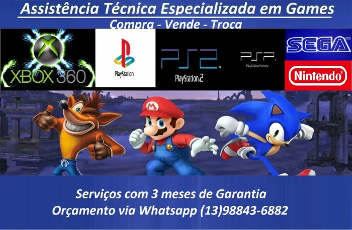 Assistência Técnica Especializada em Games