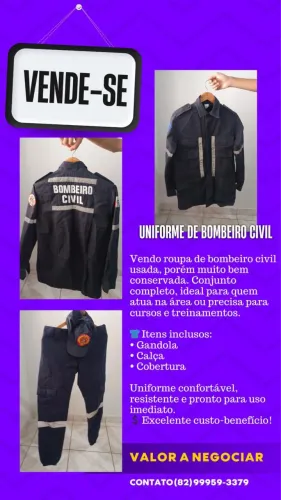 Uniforme de Bombeiro Civil 