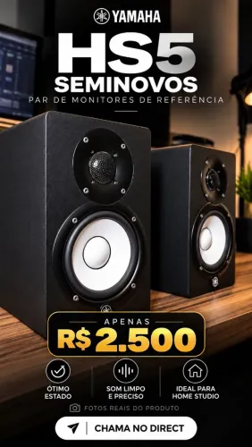 Monitor de referência Yamaha hs