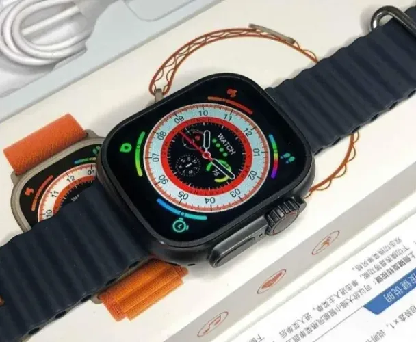 Smartwatch Ultra Plus Tela Super Amoled Faz e Recebe Chamadas Relógio NFC Saúde Esportes