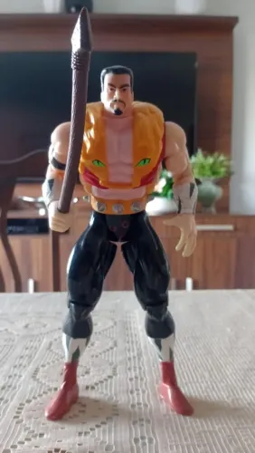 Boneco Kraven O Caçador Toy Biz 1994 Homem Aranha - COMPLETO COM LANÇA