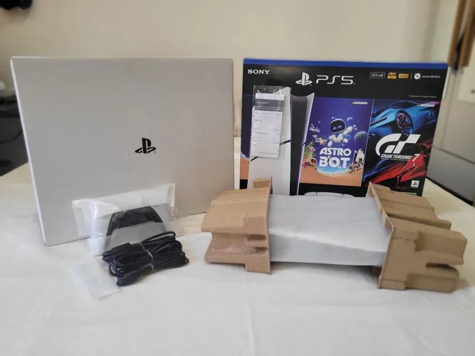 PS5 SLIM COMPLETO NA CAIXA!