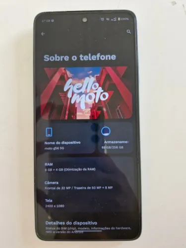 Moto G56 5G 256GB na Garantia com NF e Acessórios