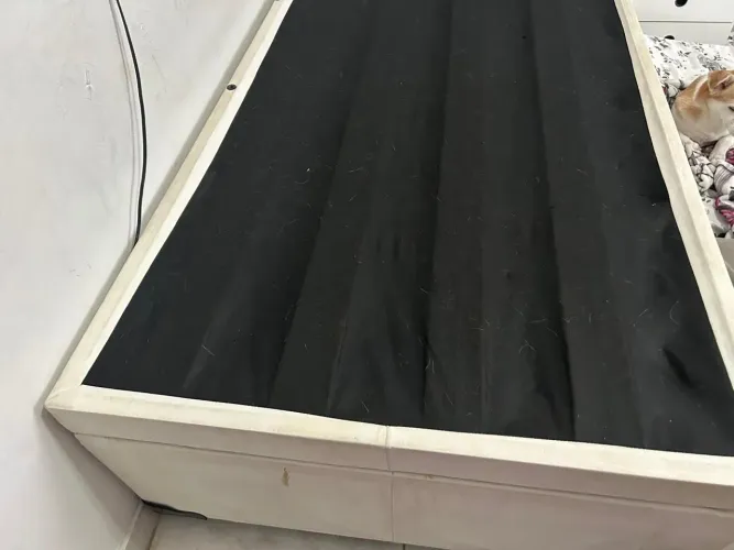 Cama baú solteiro com colchão