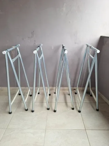 Andaime tubular portátil cavalete dobrável