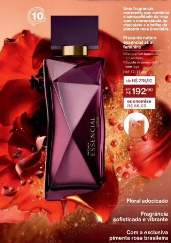 Essencial Atrai Feminino 100ml Natura ( Sou Revendedora)