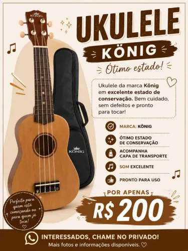 Vendo ukulele em bom estado