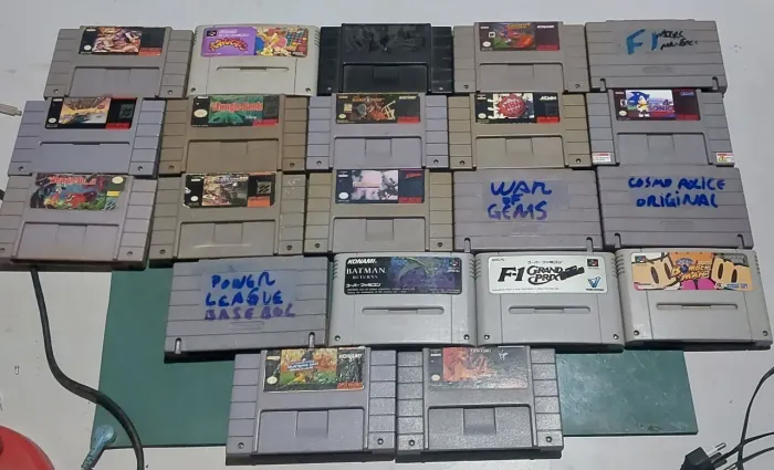 Jogos de super nintendo valores na descrição